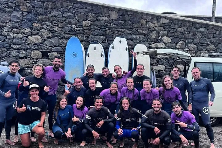 Group Surf lesson in Madeira Island