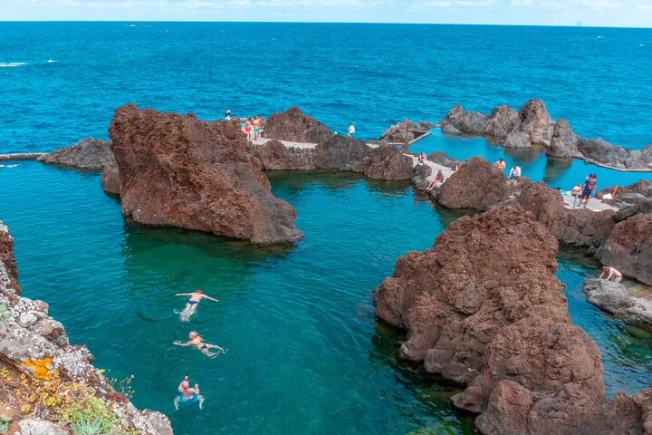Porto Moniz, Seixal, Fanal Forest, Cliff Skywalk in Open Roof 4X4, photo 11