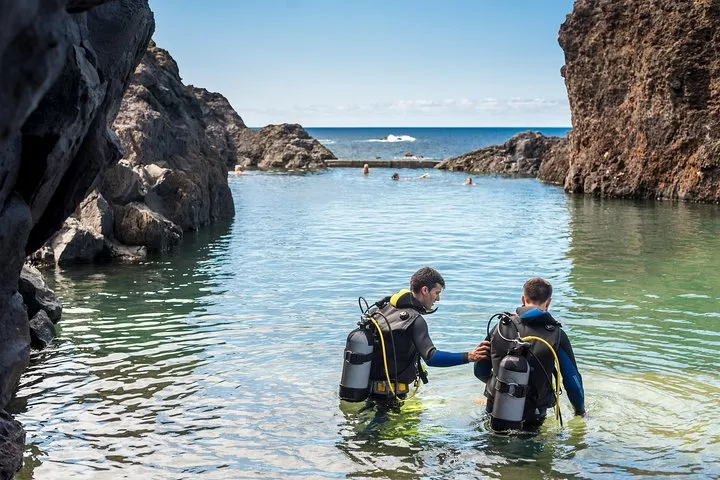 Try dive (First experience in natural swimming pools)