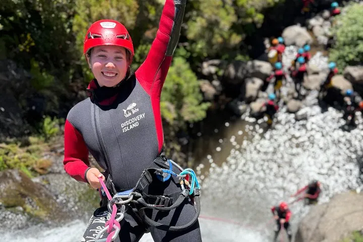 Canyoning Experience Level I Beginners in Ribeira das Cales