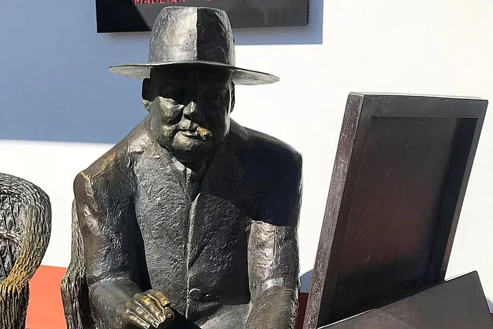 Winston Churchill statue at the Fishing Village