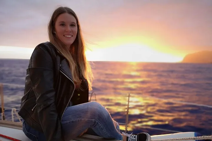 Perfect sunset photo on Private Sunset Boat Tour in Funchal