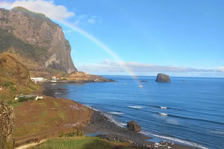 Maiata beach and it´s scenic views, at Porto da Cruz