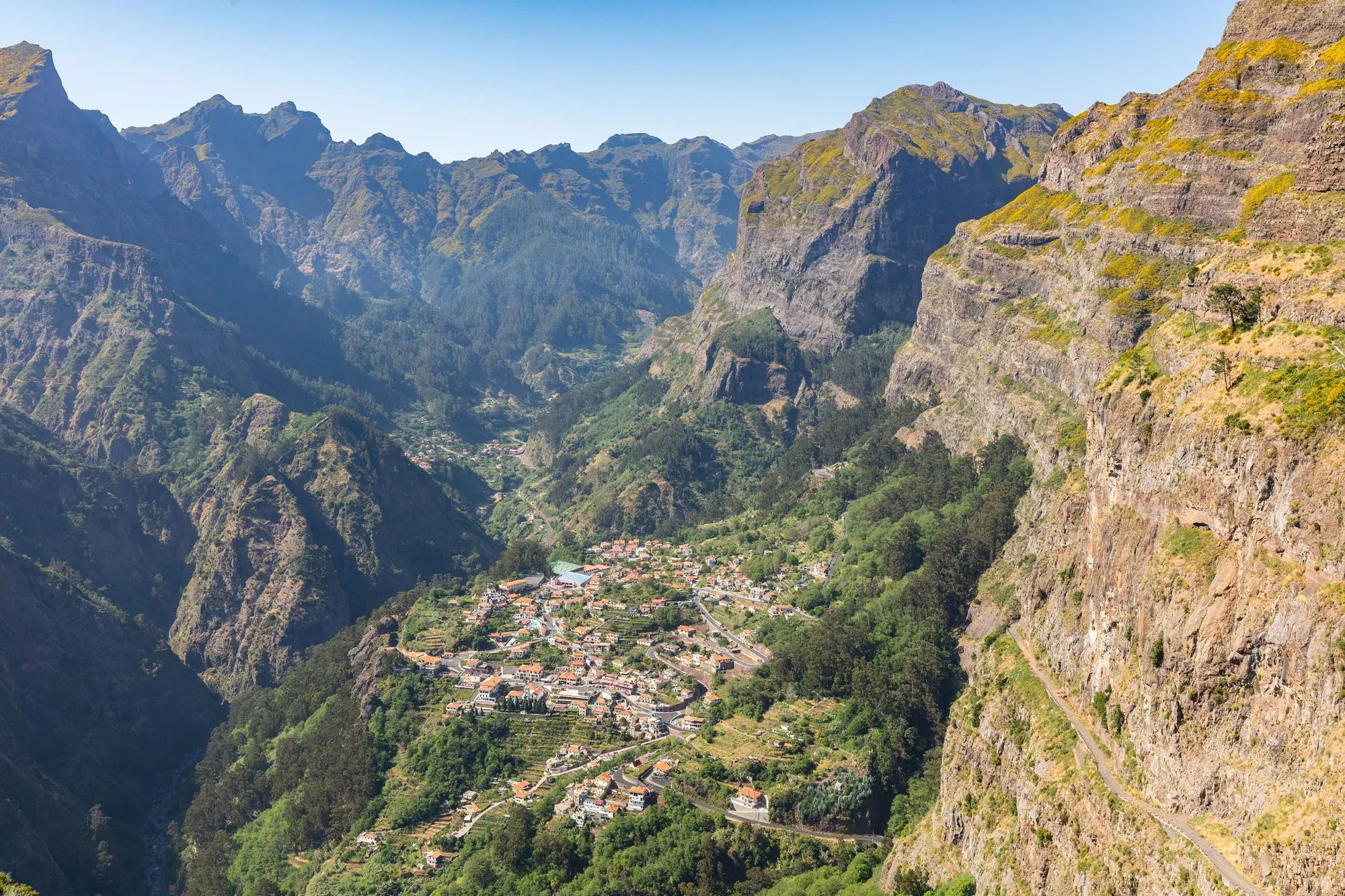 Curral das Freiras seen from the viewpoint above it