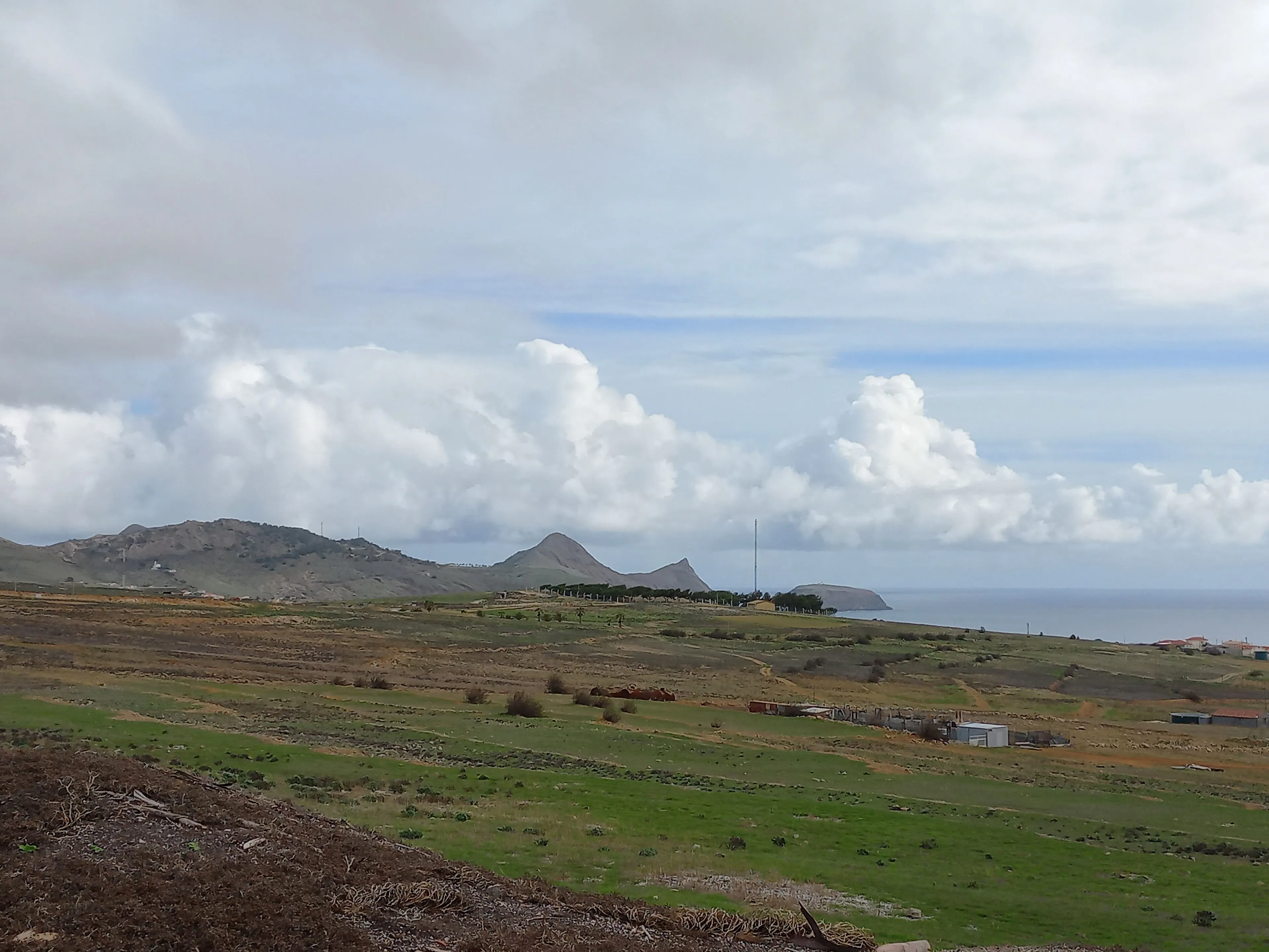Porto Santo from above, looking towards Ilhéu de Cima