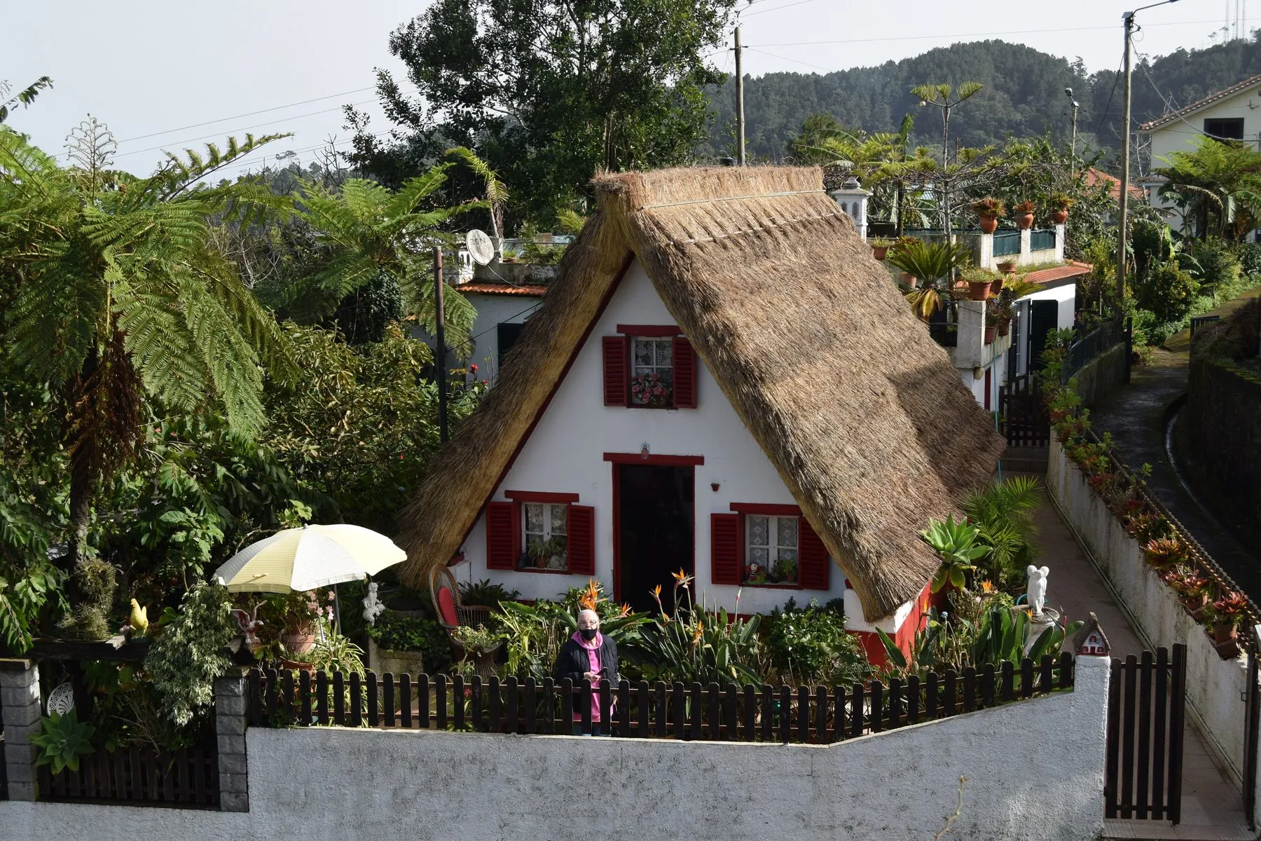 A thatched house in Santana